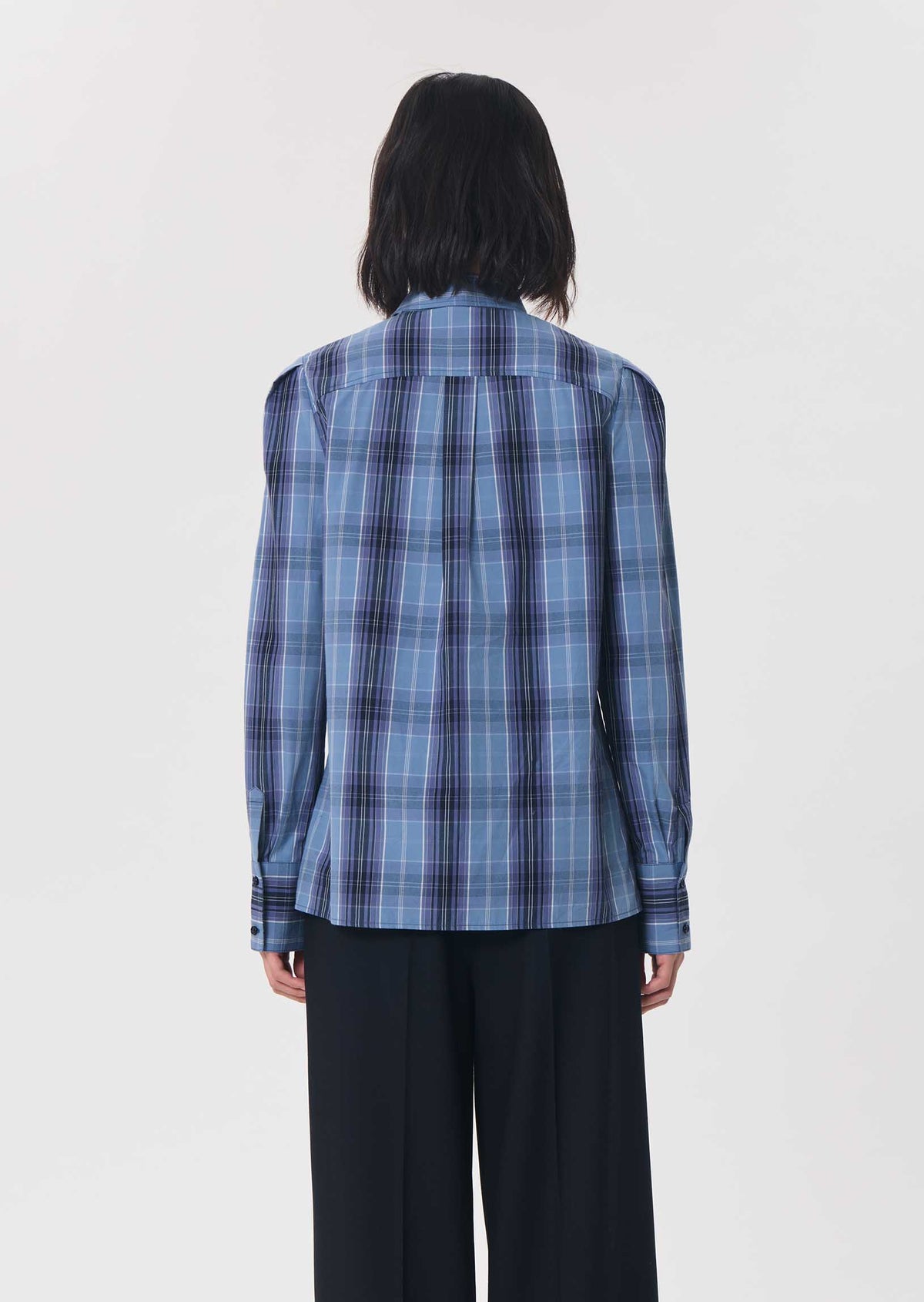 Christiane shirt in navy cotton by Tara Jarmon