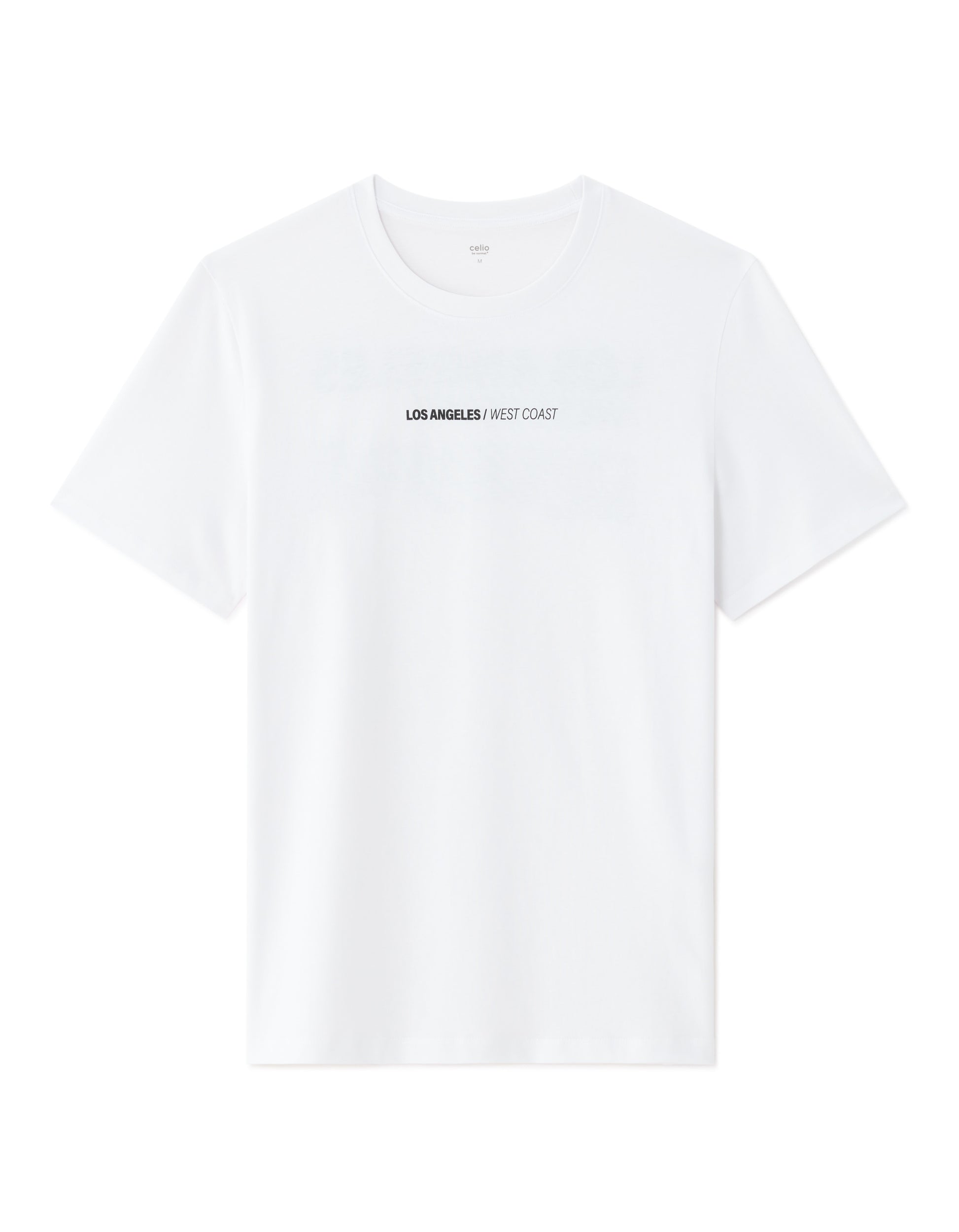Celio Regular Fit Crew Neck T-shirt - 100% Cotton - White