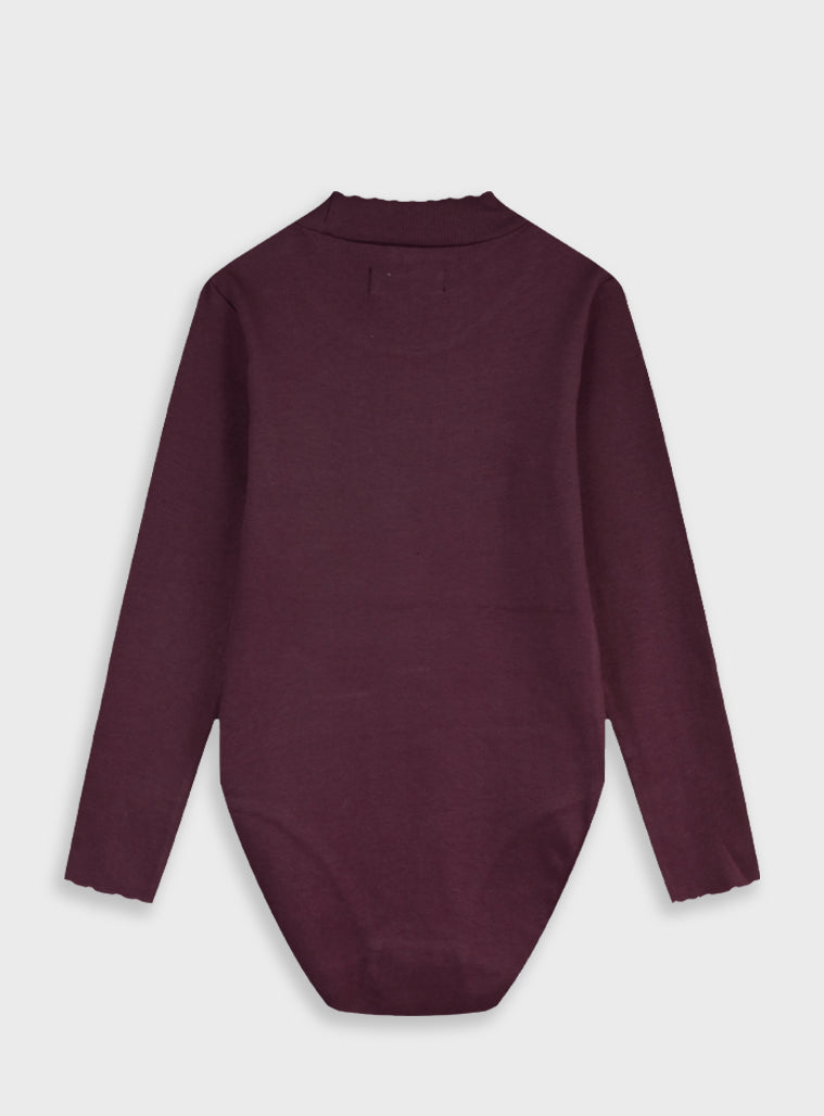 Cotton Girl Blouse - Burgundy