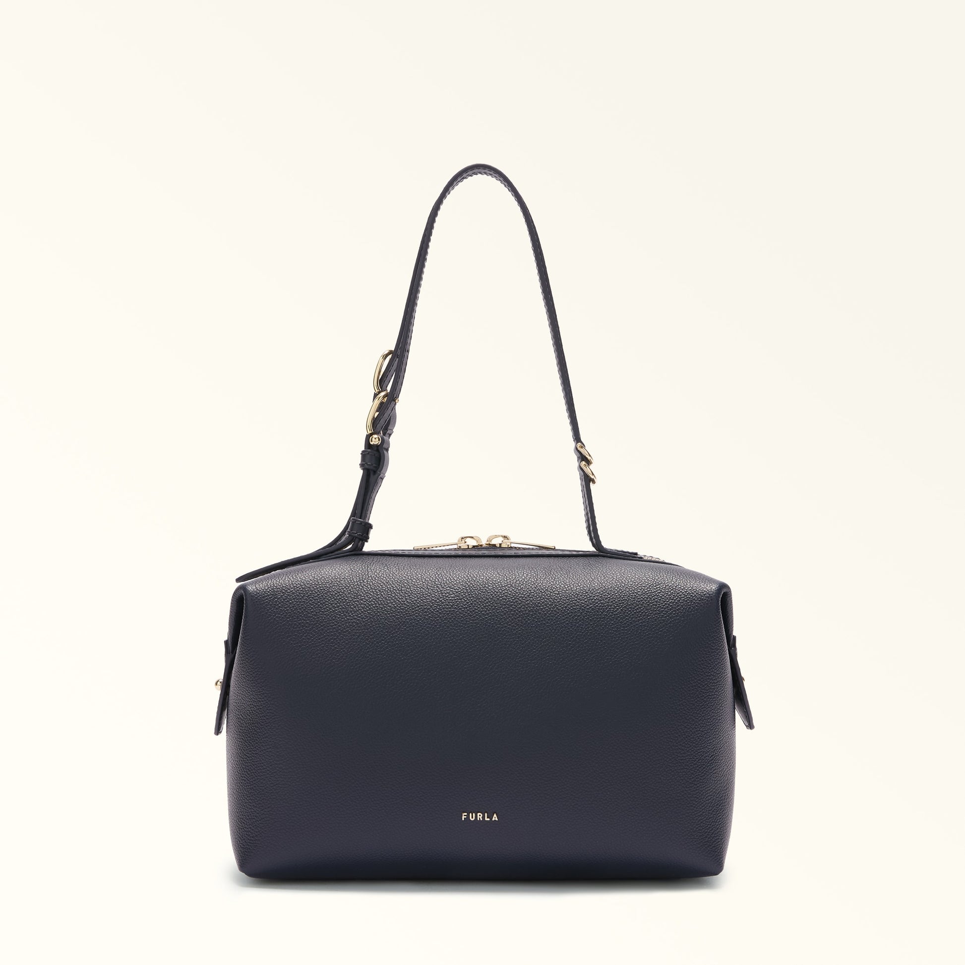 Furla Double S Boston  Bag In Leather