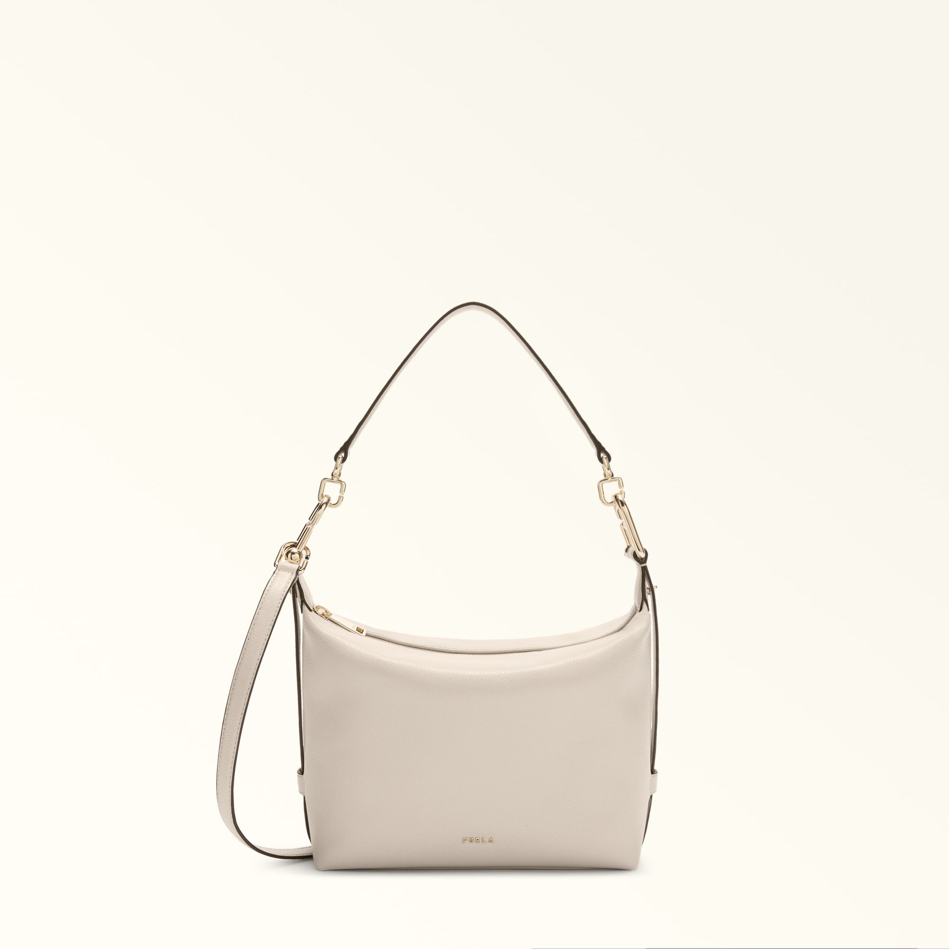 Furla Tonie Mini Hobo Bag In Leather