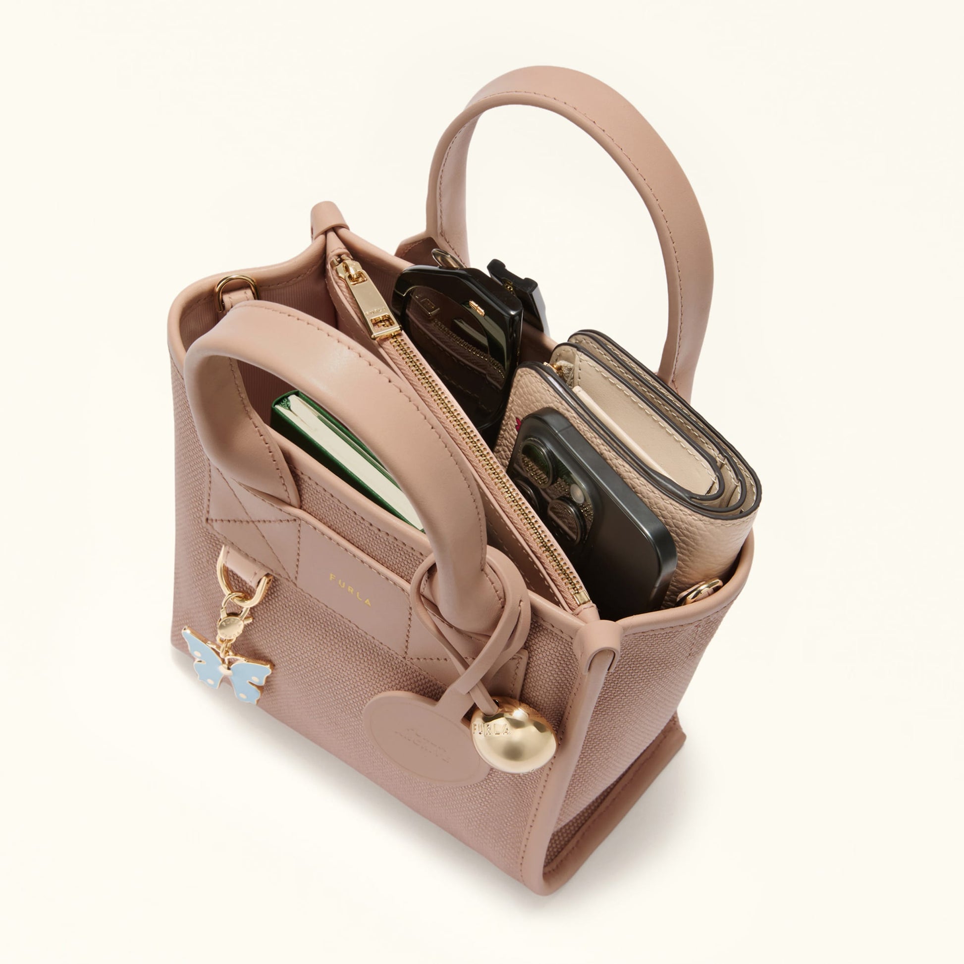 Furla Divide It Mini Tote in Pink - Bags 