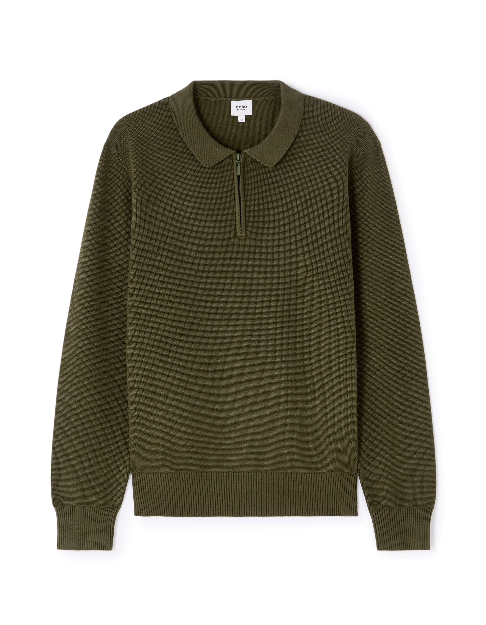 Kaki Crew Neck Jumper - Celio Lebanon