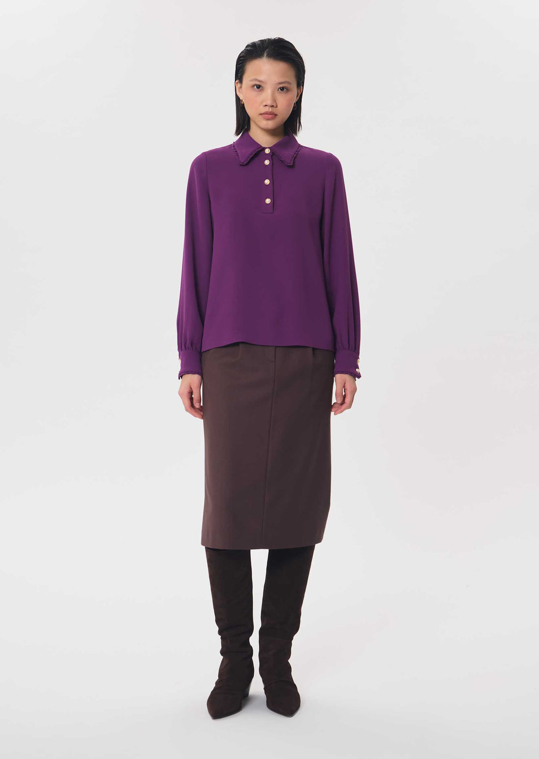 Tessy top in purple by Tara Jarmon