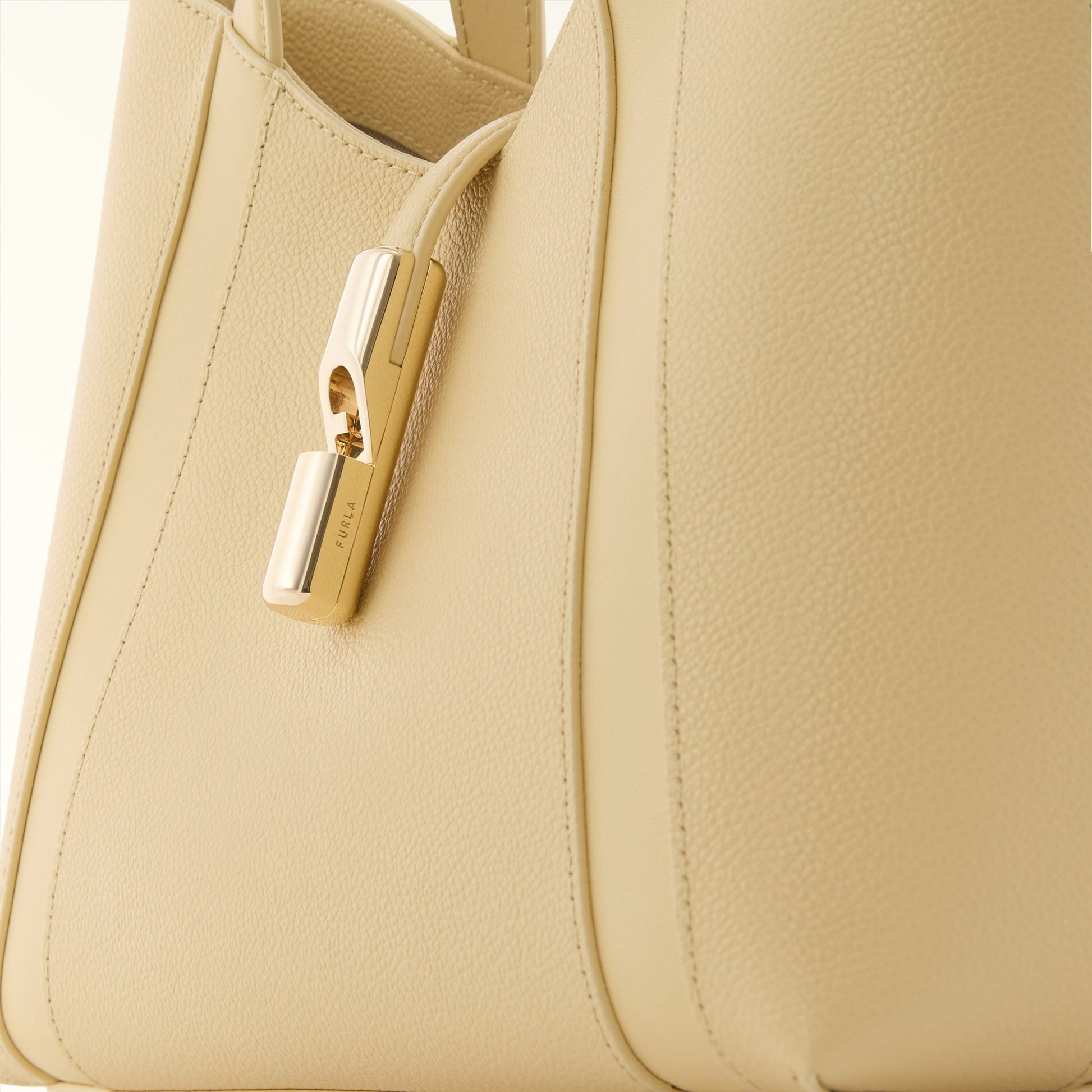 Furla Goccia S Tote in White - Bags 