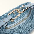 Furla Tonie Mini Hobo in Blue - Bags 