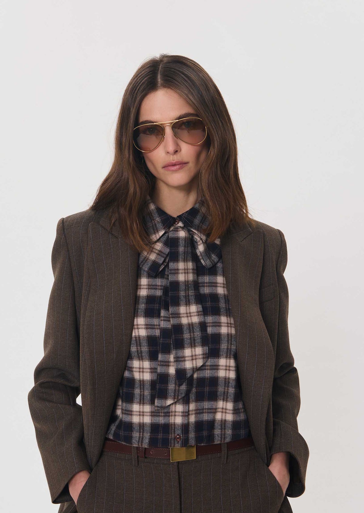 Carla shirt in brown by Tara Jarmon