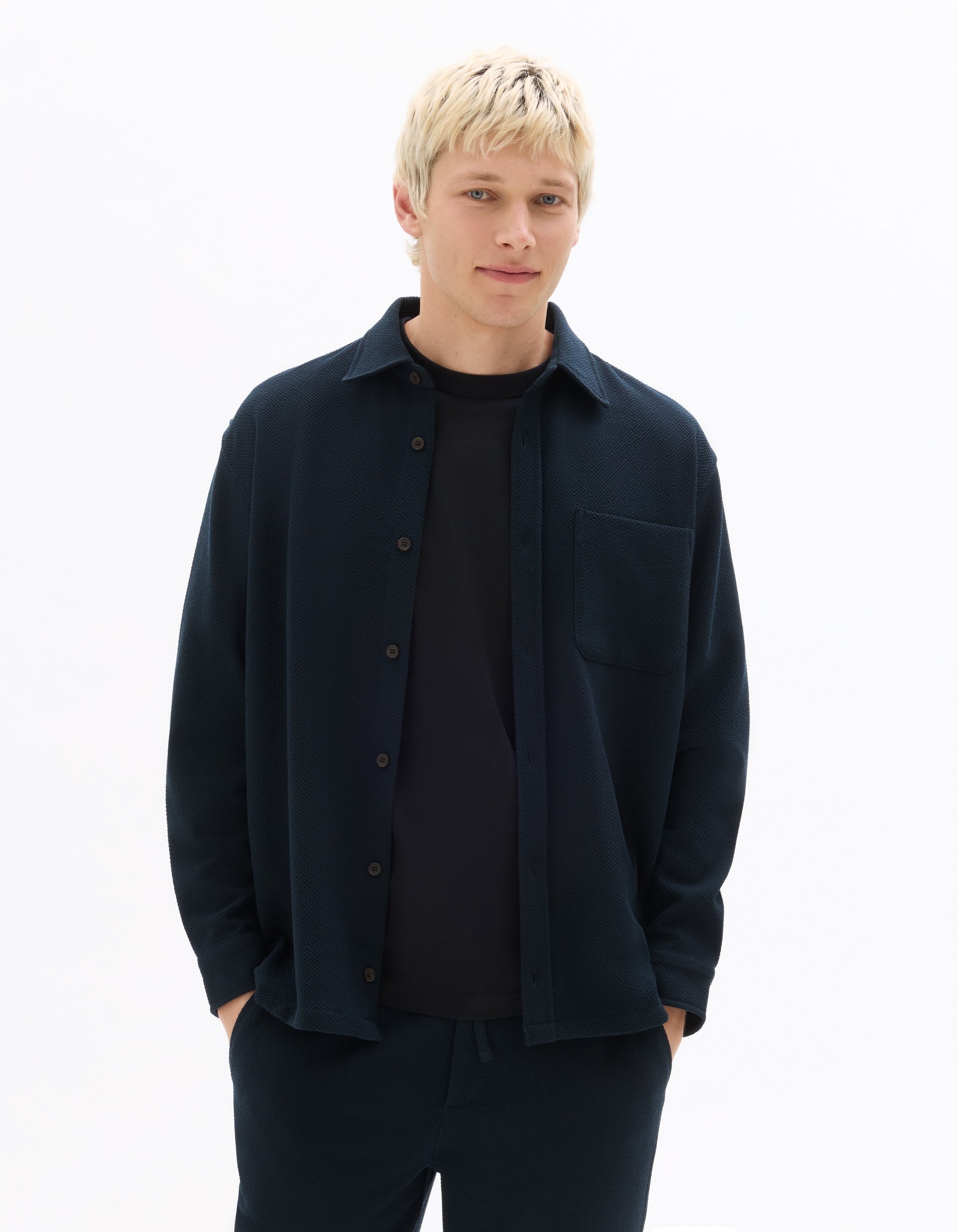 Navy Overshirt for Men