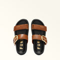 Furla Solea Sandal T.10 in Brown - Shoes 