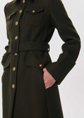Maelline coat in khaki by Tara Jarmon