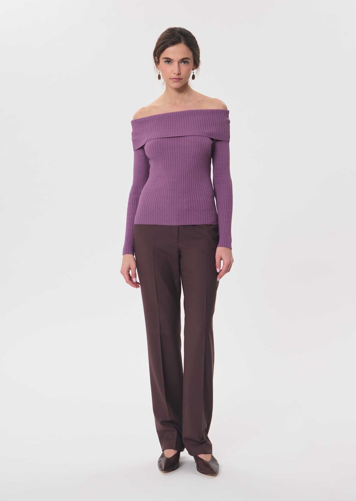 Philippine sweater in purple by Tara Jarmon