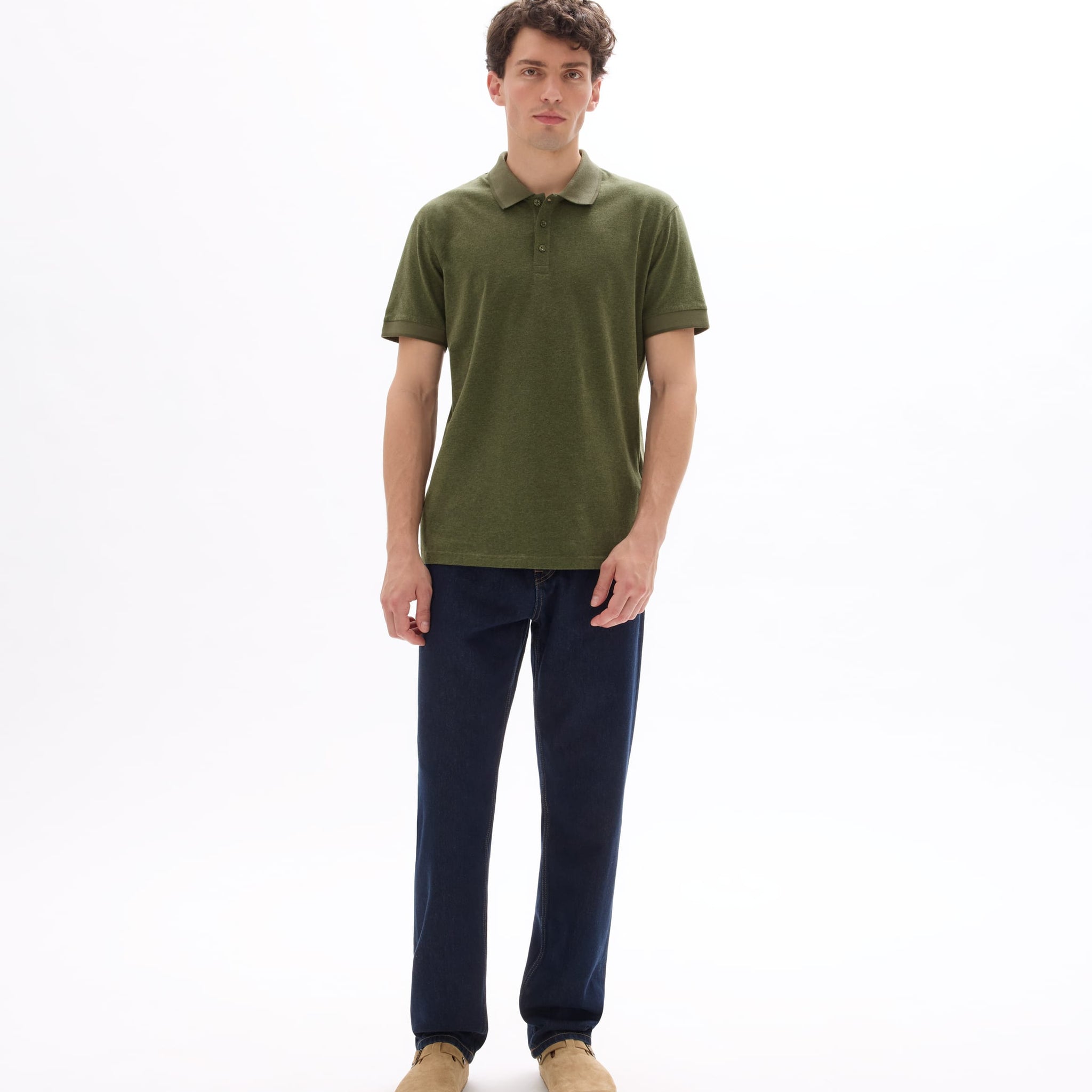 real khaki mel Short sleeves Polo