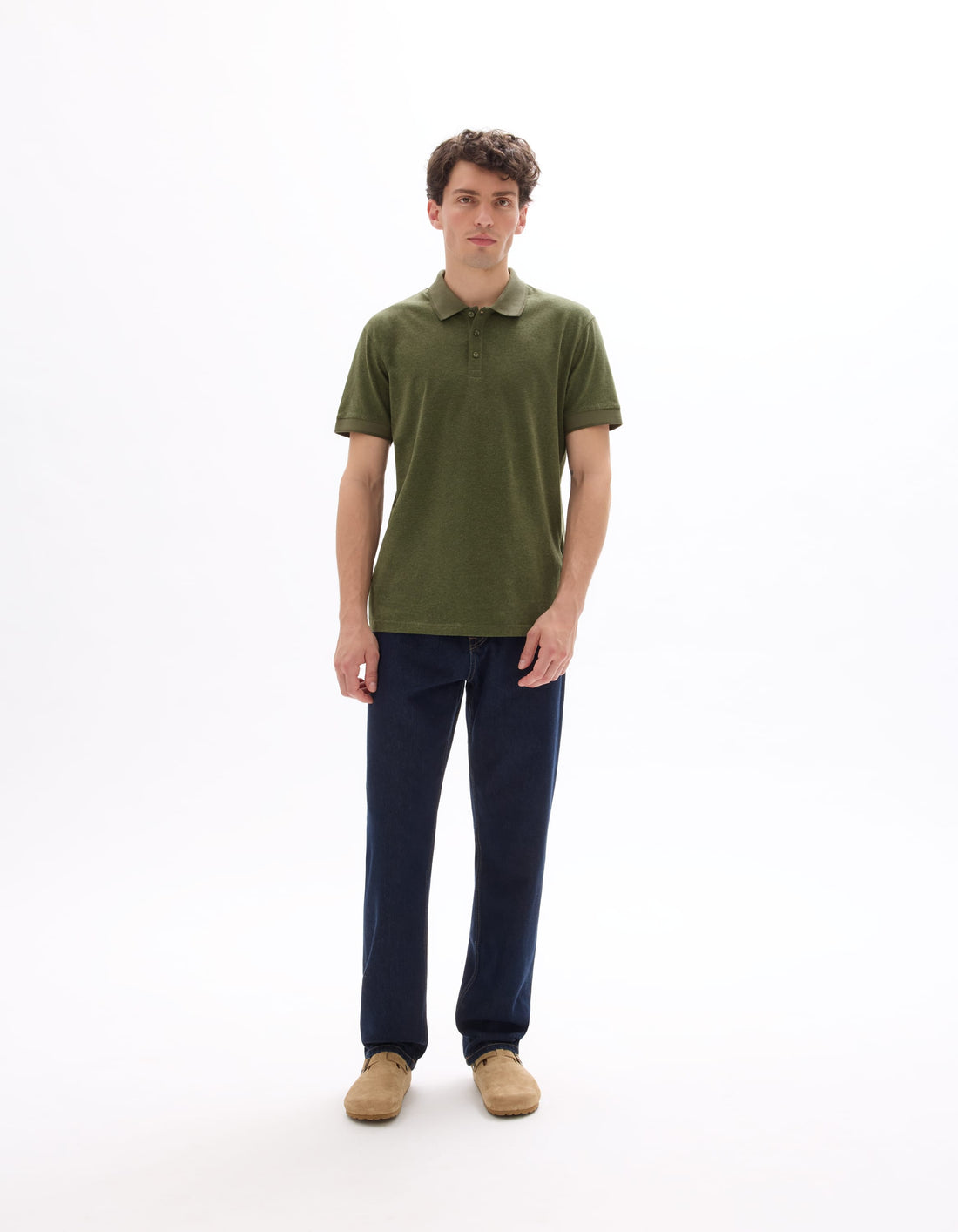 real khaki mel Short sleeves Polo