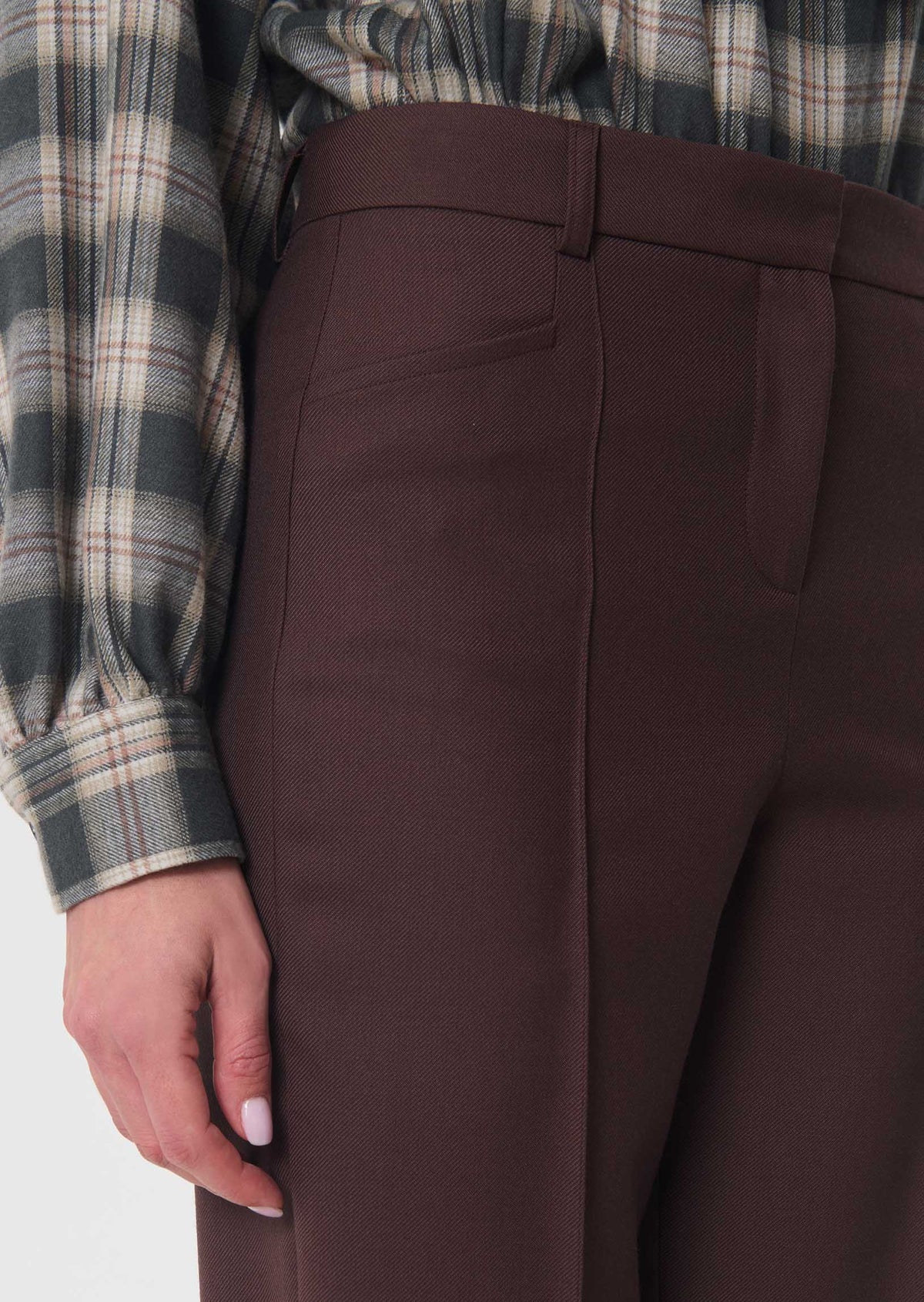 Premier trousers in brown by Tara Jarmon