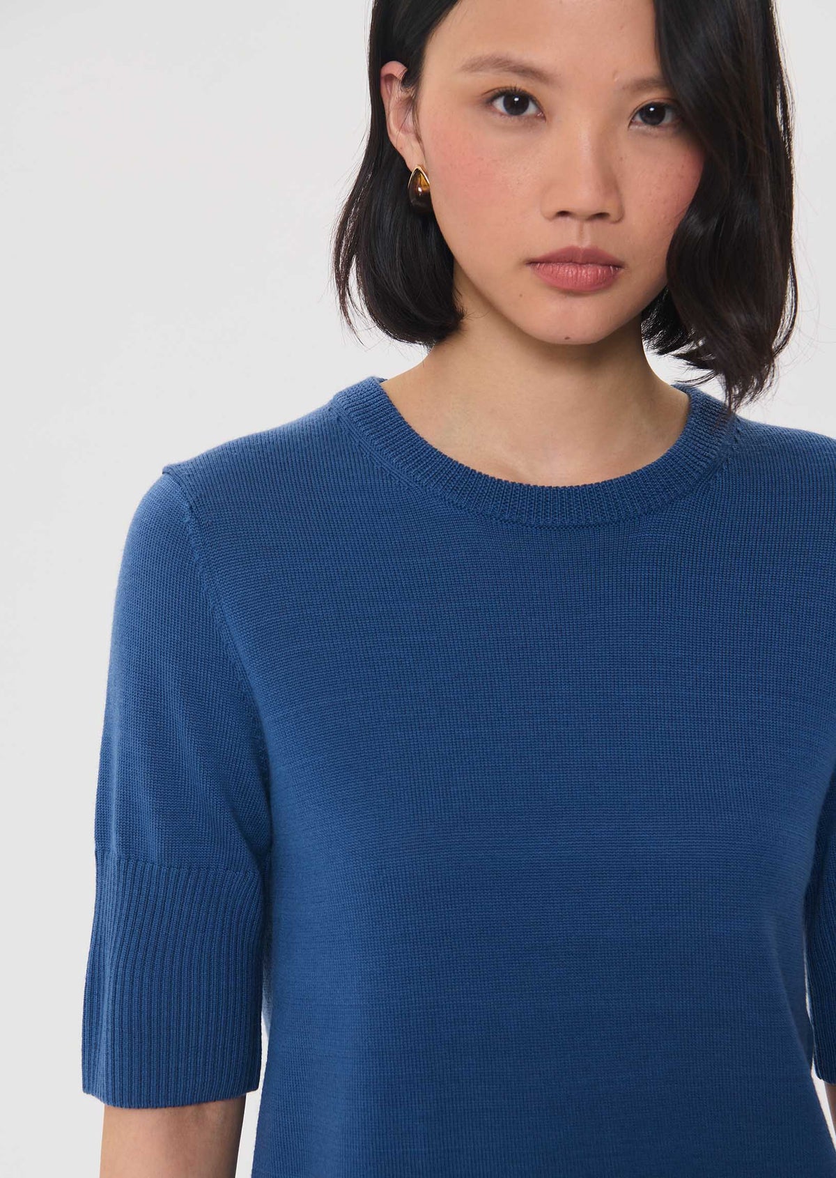 Paoline sweater in denim blue by Tara Jarmon