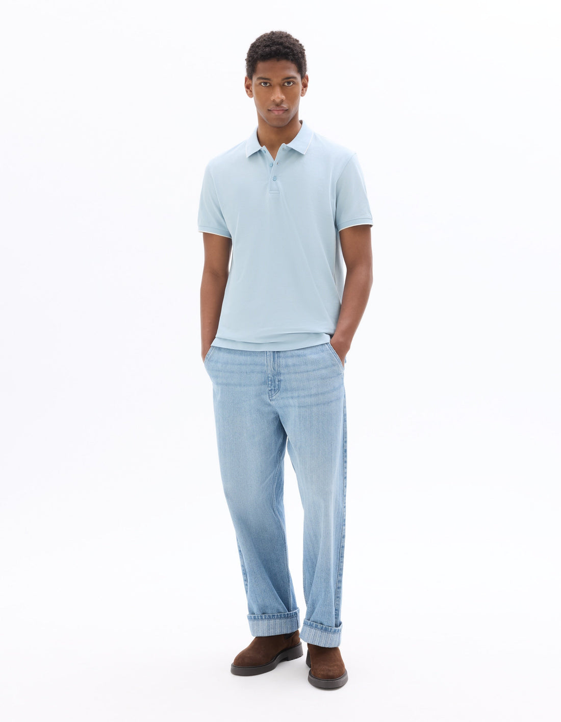 Regular Fit pique Polo Shirt - 100% Cotton Celio