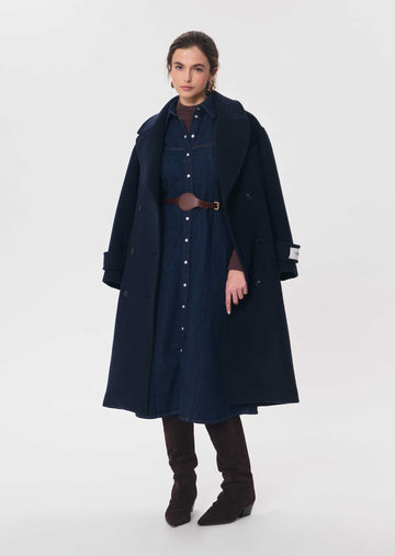 Ritchie dress in navy by Tara Jarmon