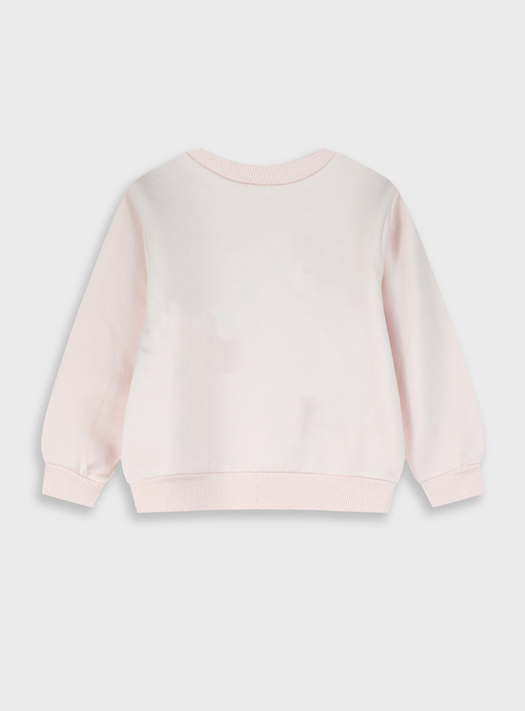Cotton Blend Girl Blouse - Light Pink