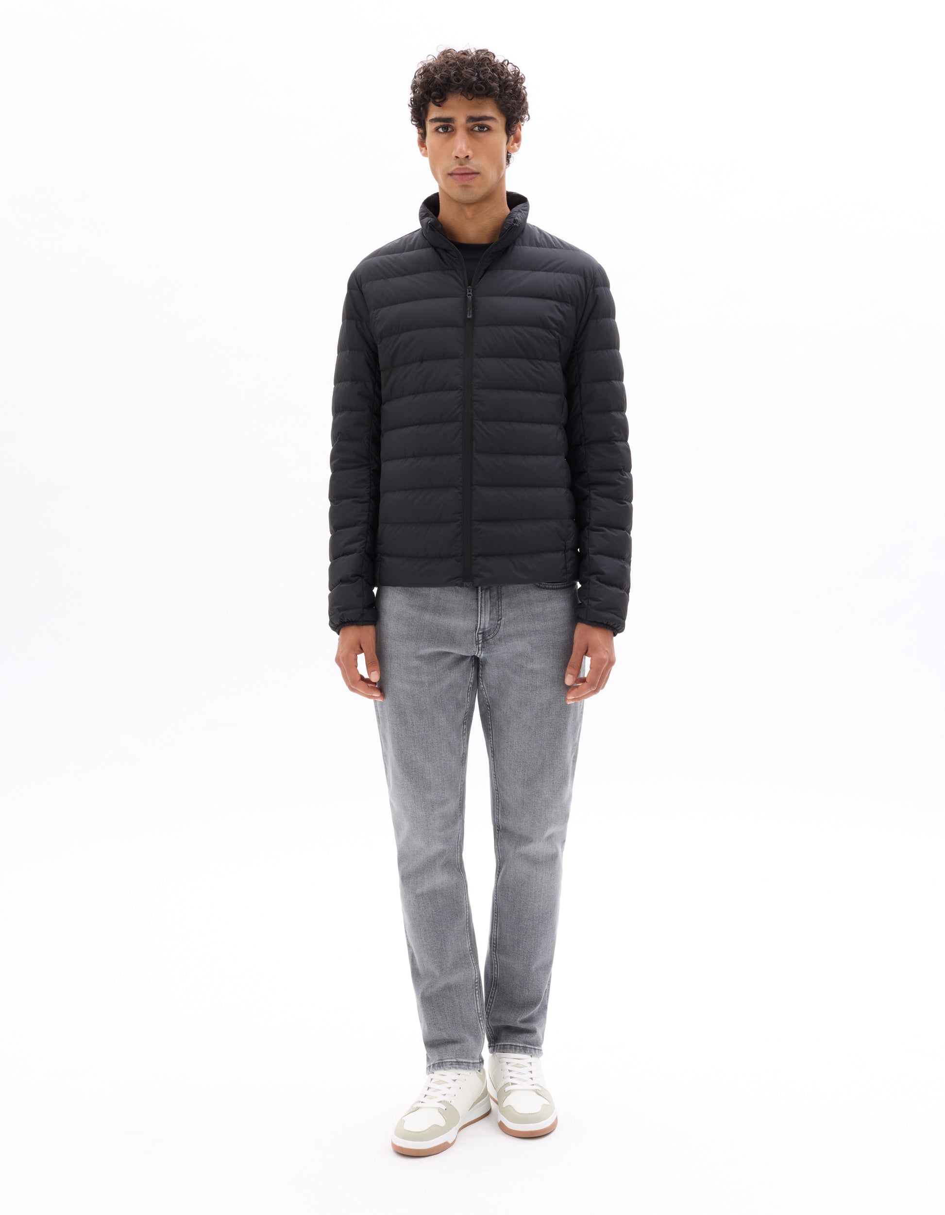Black Puffy Jacket - Celio Lebanon