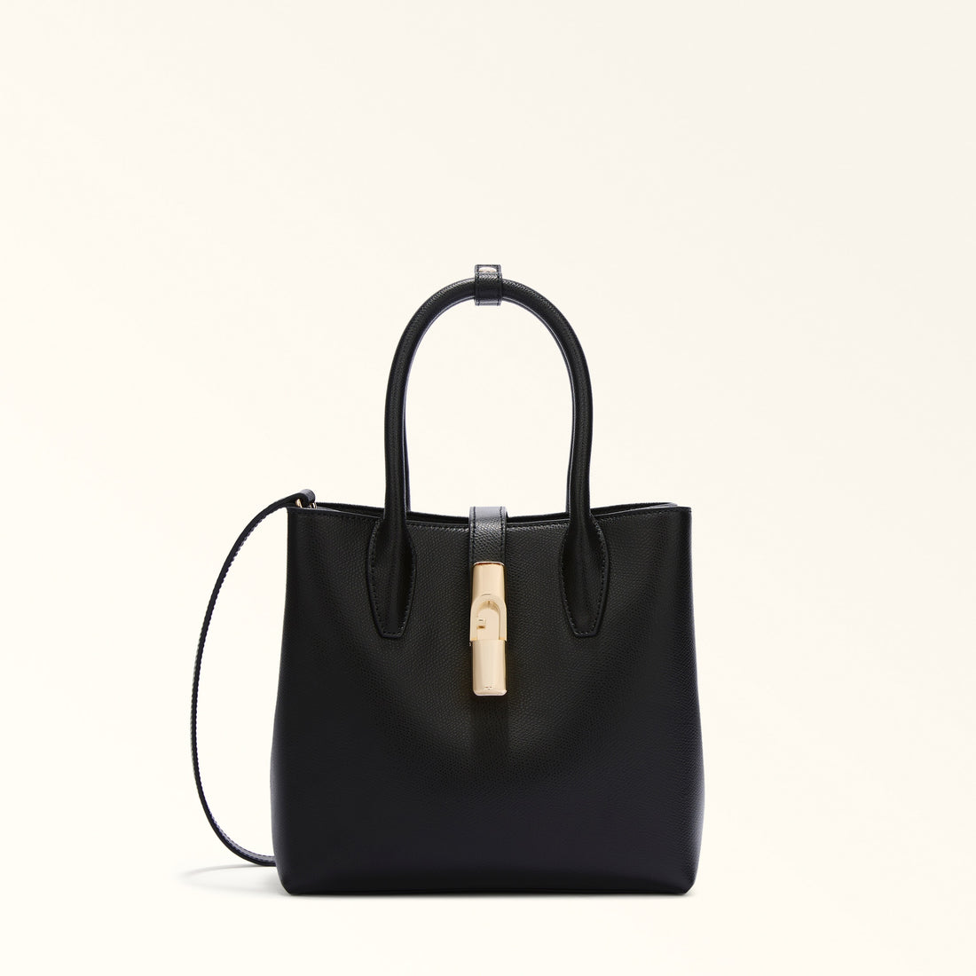Furla Goccia S Tote Base 22 in Black - Bags 