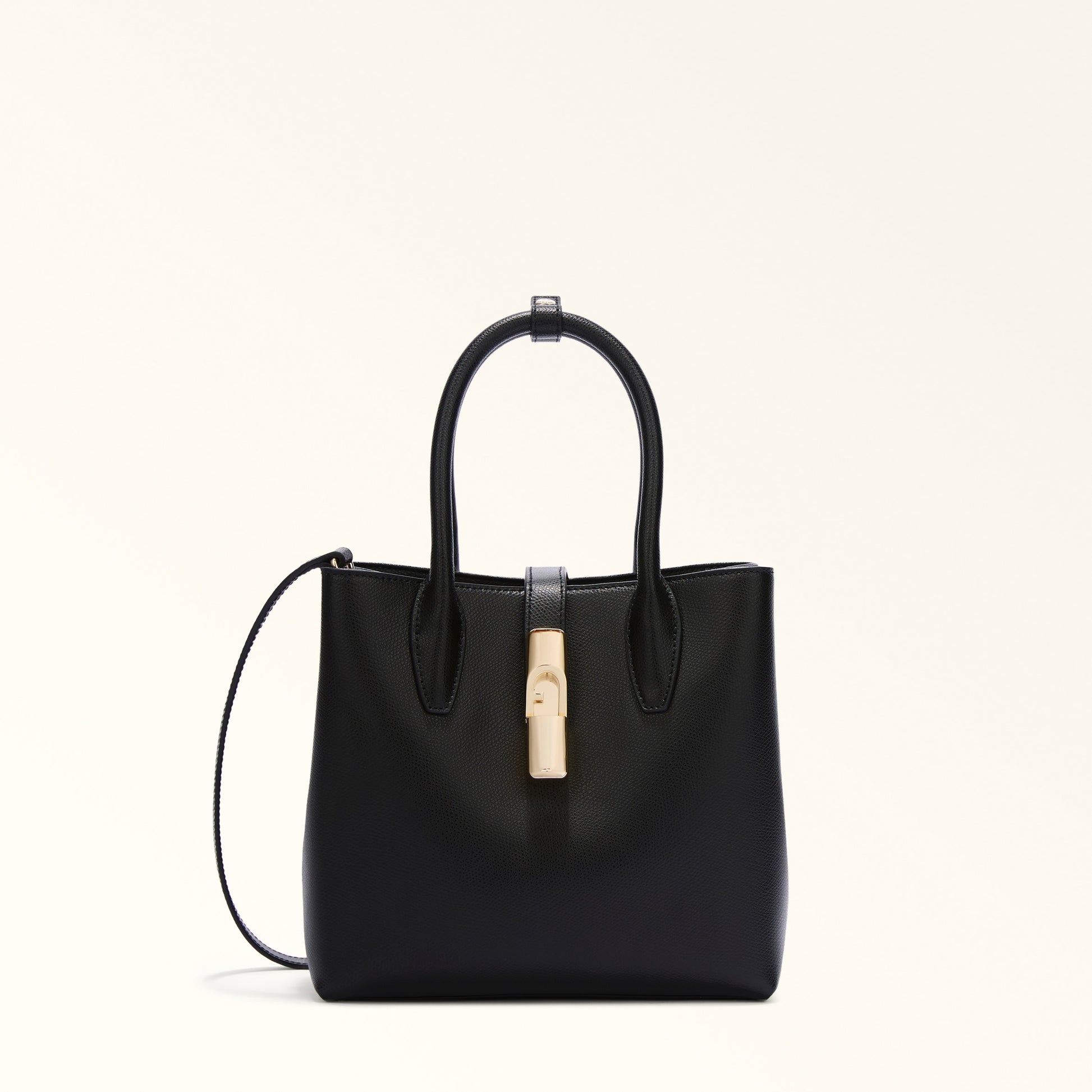 Furla Goccia S Tote Base 22 in Black - Bags 