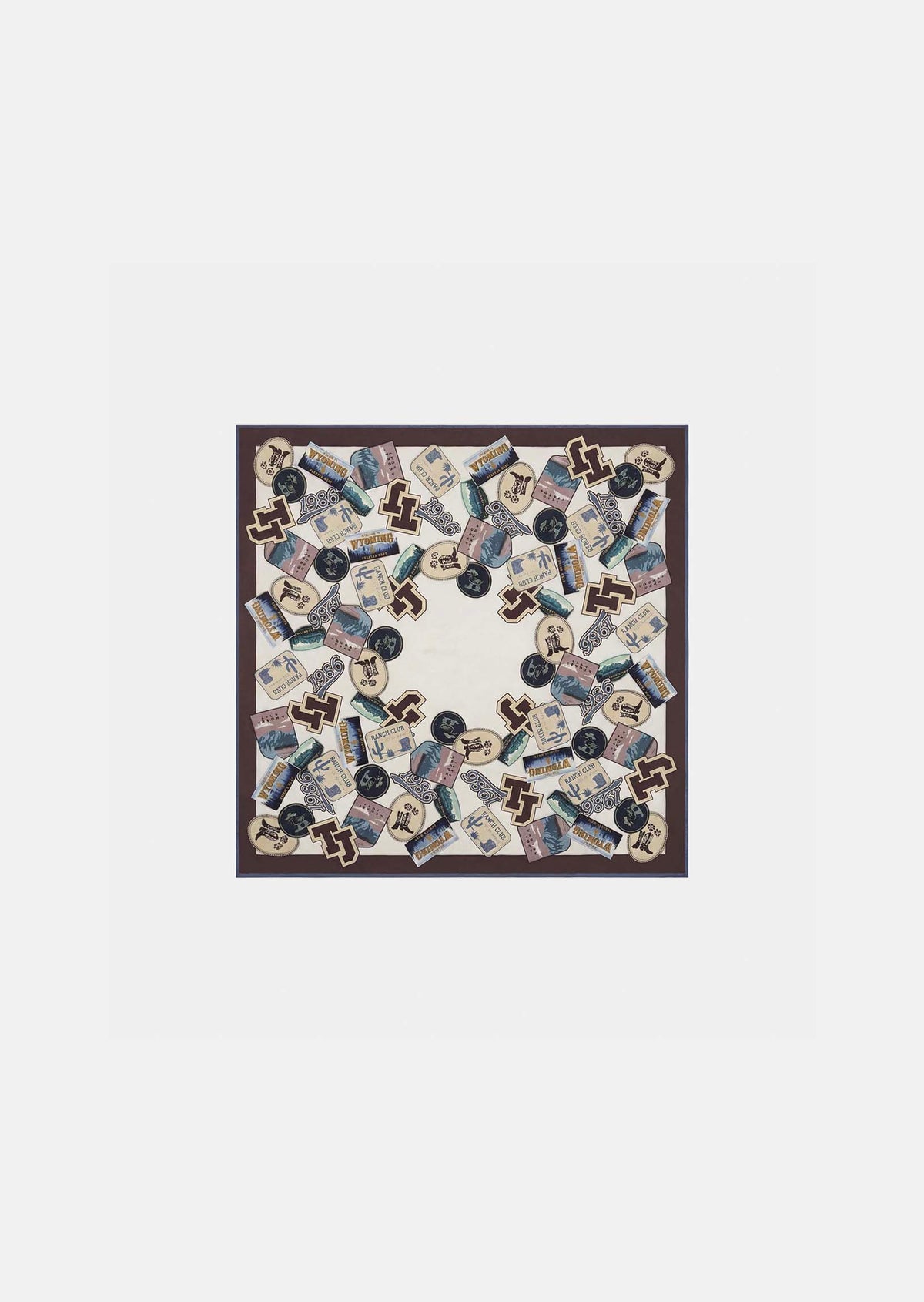 Erinna scarf in off white silk by Tara Jarmon