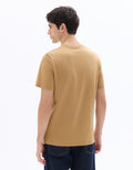 Celio V-Neck Regular Fit 100% Cotton T-shirt - Beige
