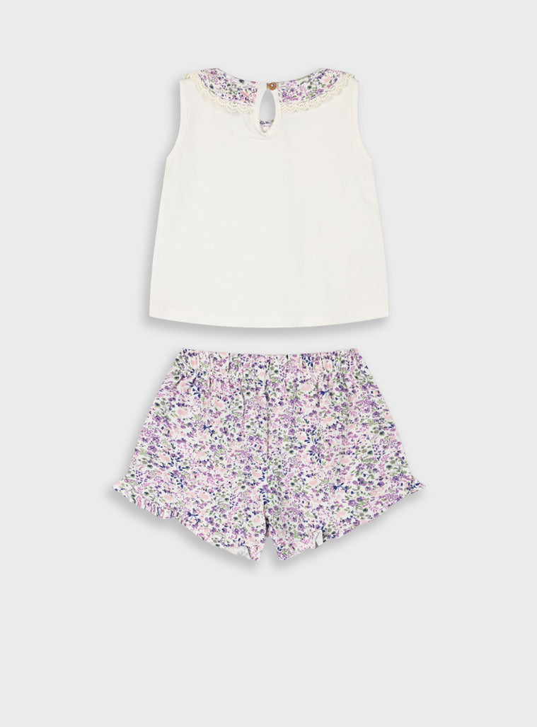 Set of shirt and shorts for baby girls Energiers
