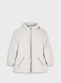 Children's Offwhite Jacket For Girl