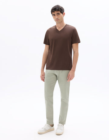Regular Fit V-neck 100% Cotton T-shirt