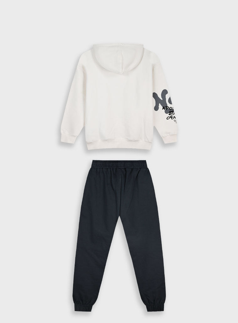 Children's Black Tracksuit(Blouse,Trousers) For Boy Energiers