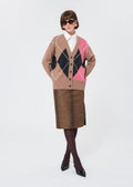 Gloria  taupe cardigan for women