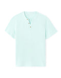 Celio Regular Fit Cotton Blend Henley T-shirt - Green