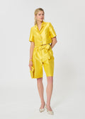 jacket in yellow duchess satin