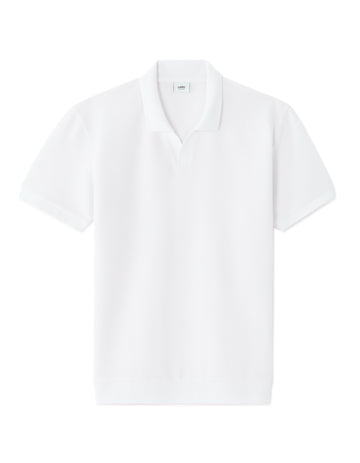 Celio Regular Fit Waffle Knit Polo - White