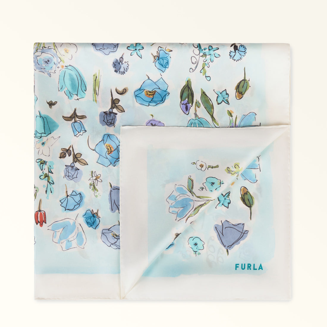 Scarf Furla Tortona Toni Acquamarina