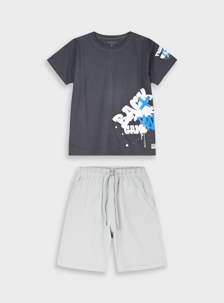 Blue Set(Blouse,Shorts) for Boys