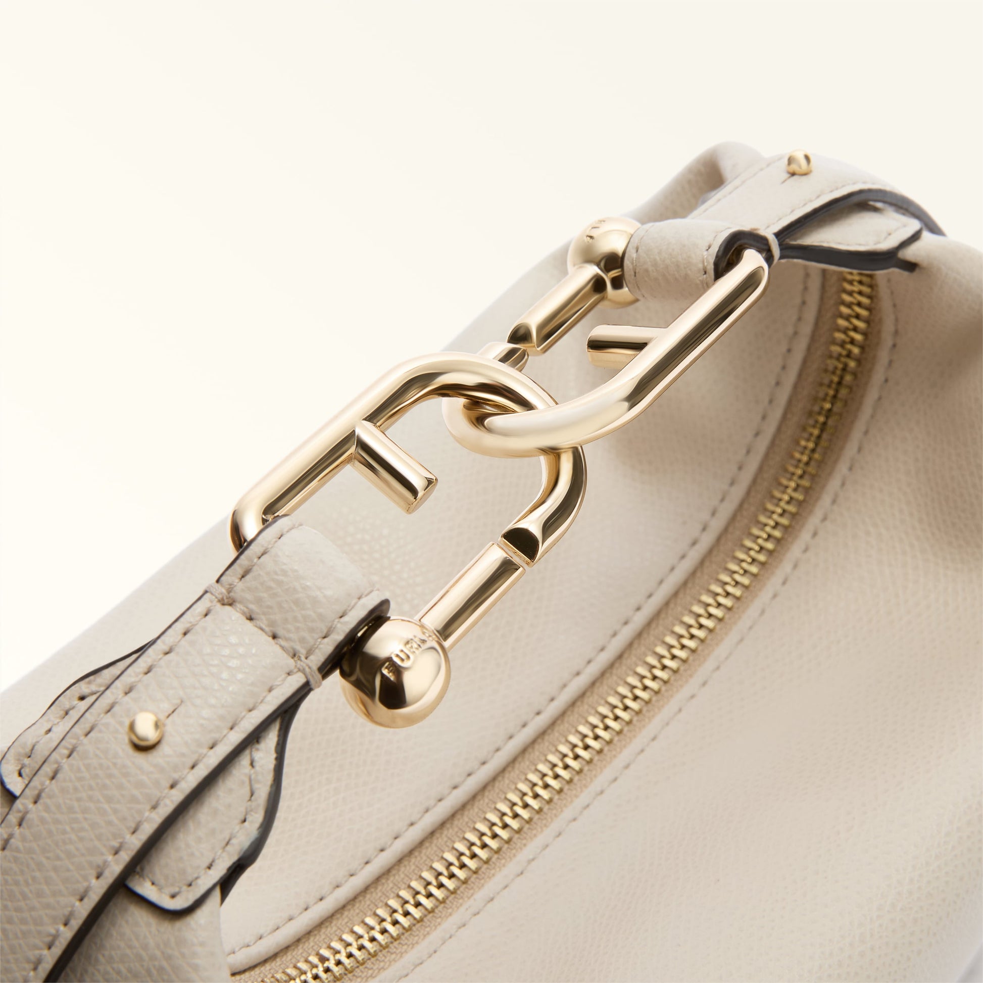 Furla Tonie Mini Hobo Bag In Leather