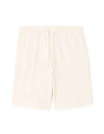 Regular Fit Ribbed Knit 100% Cotton Bermuda Shorts