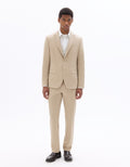 Celio Men's Slim Fit Bi-Stretch Suit Jacket - Beige