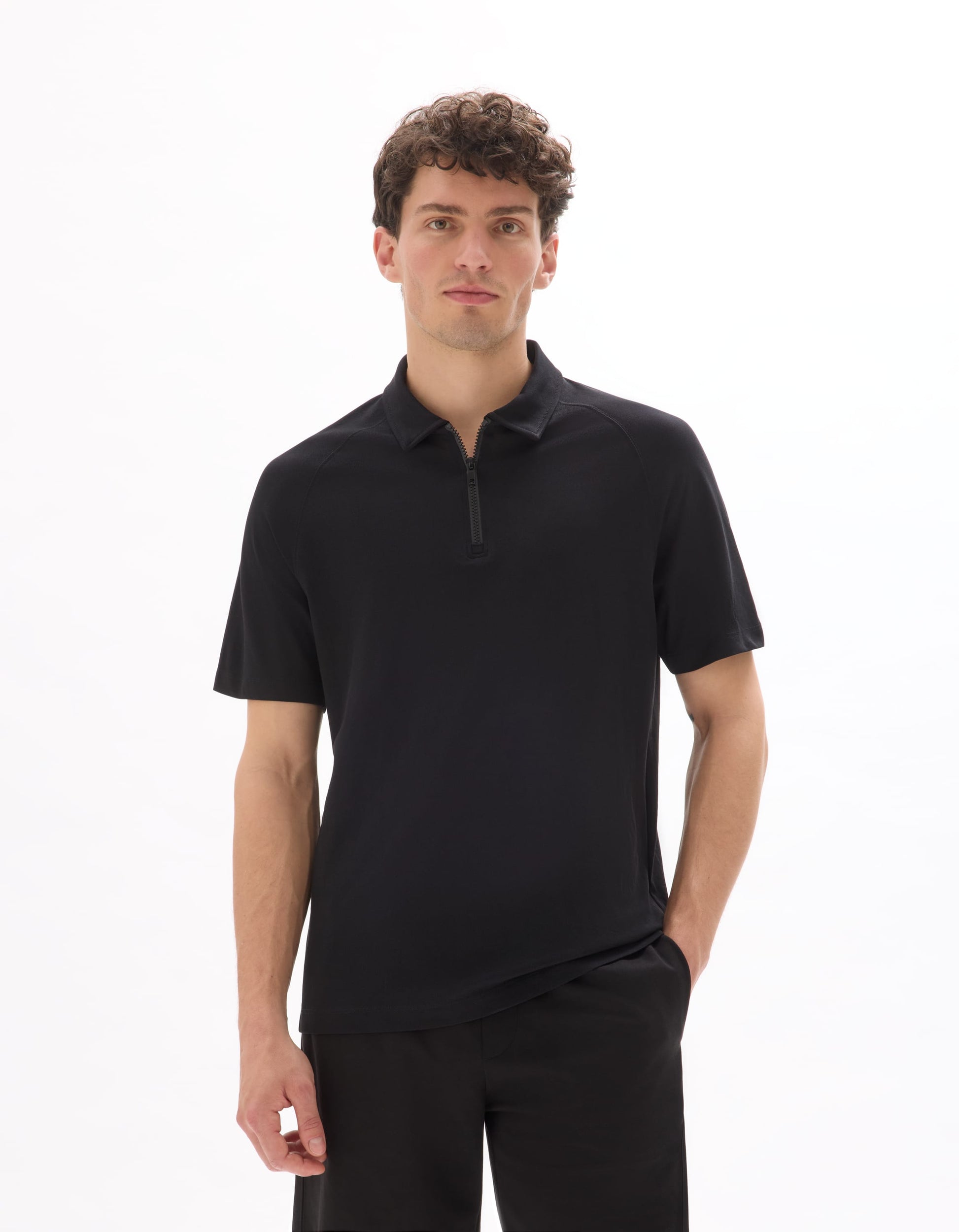 black Short sleeves Polo