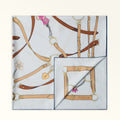 Furla Tortona Carre' 90X90 in Grey - Scarves 