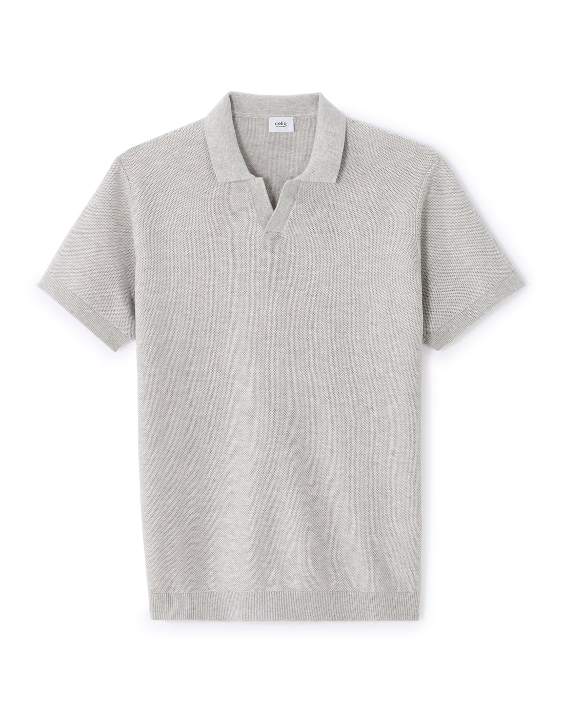 Grey Mel Short Sleeves Polo - Celio Lebanon