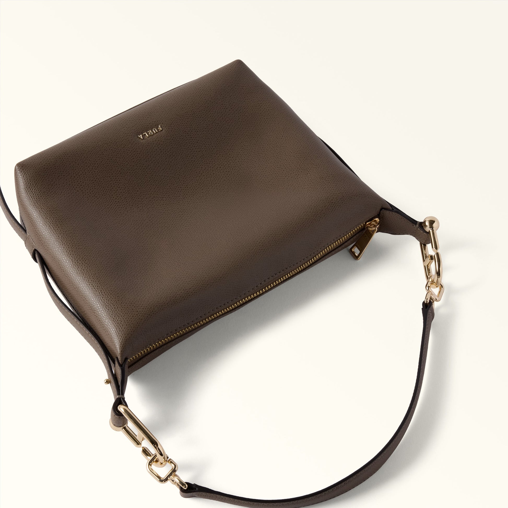 Furla Tonie Mini Hobo in Grey - Bags 
