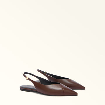 Furla Sfera  Slingback Ballerina T.10 in Brown - Shoes 