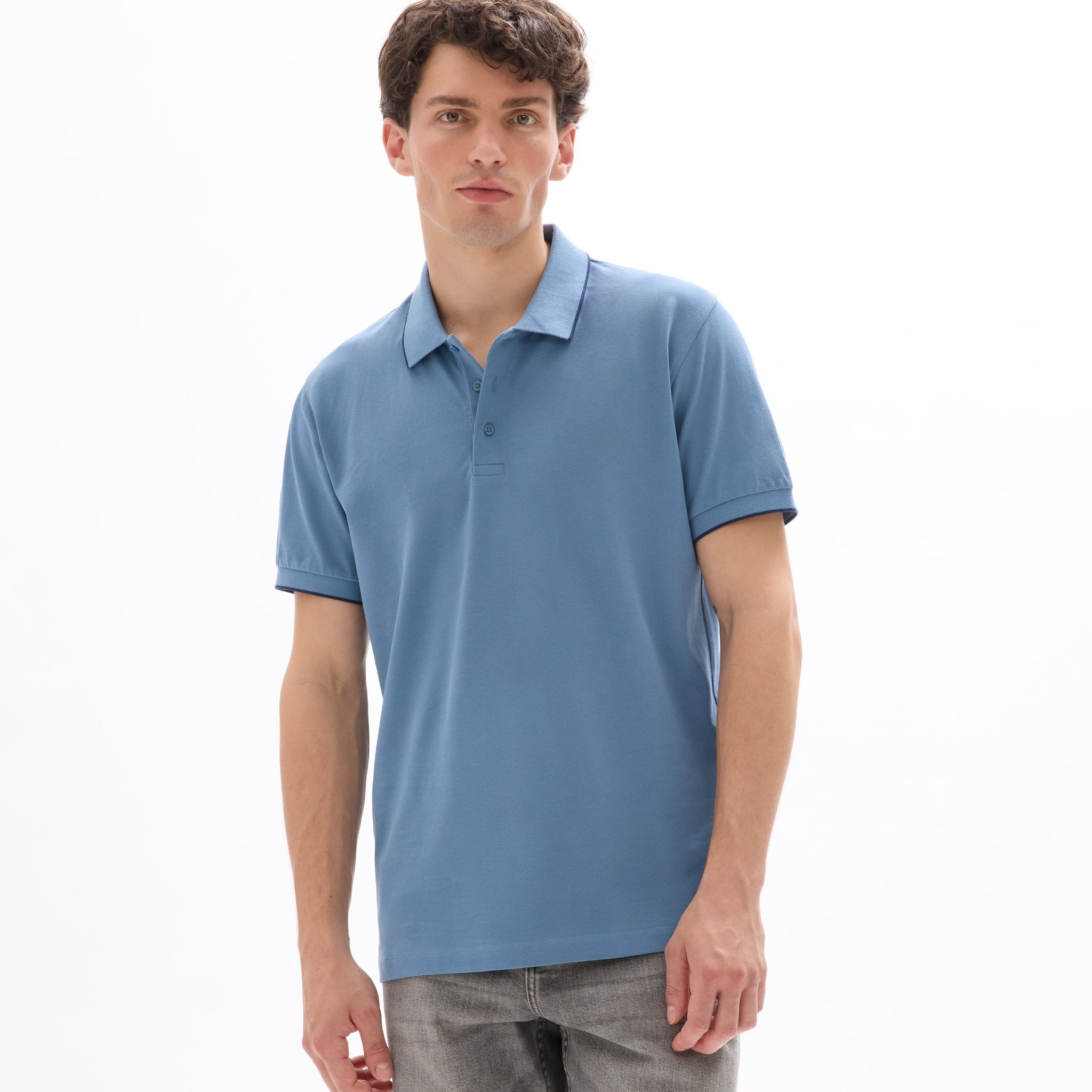 LETAIM BLUE STONE SS POLO - Celio lebanon