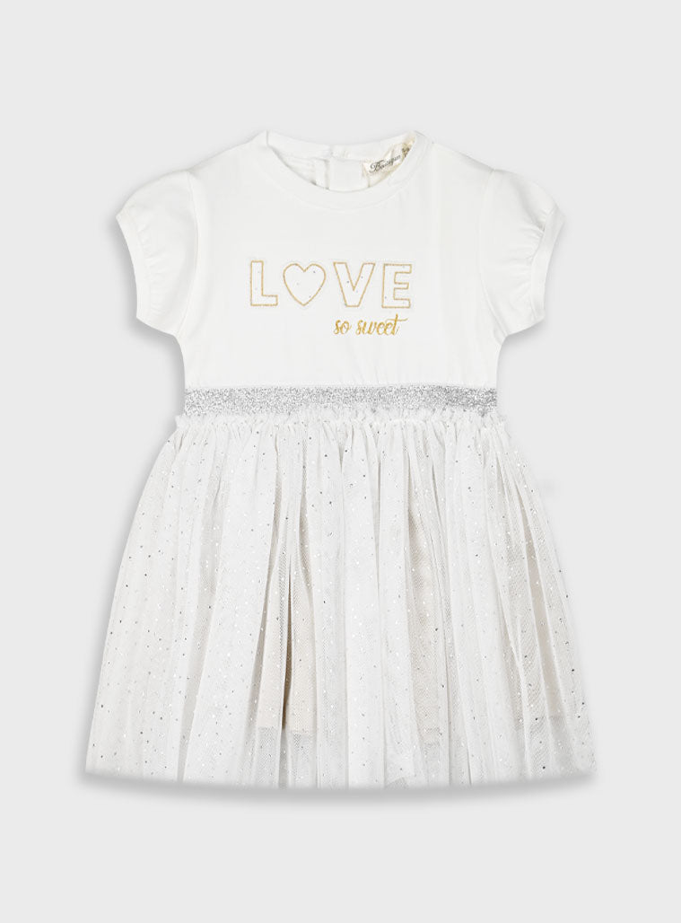 Boutique short sleeved dress with glitter print Energiers
