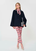 coat in midnight blue double-faced wool