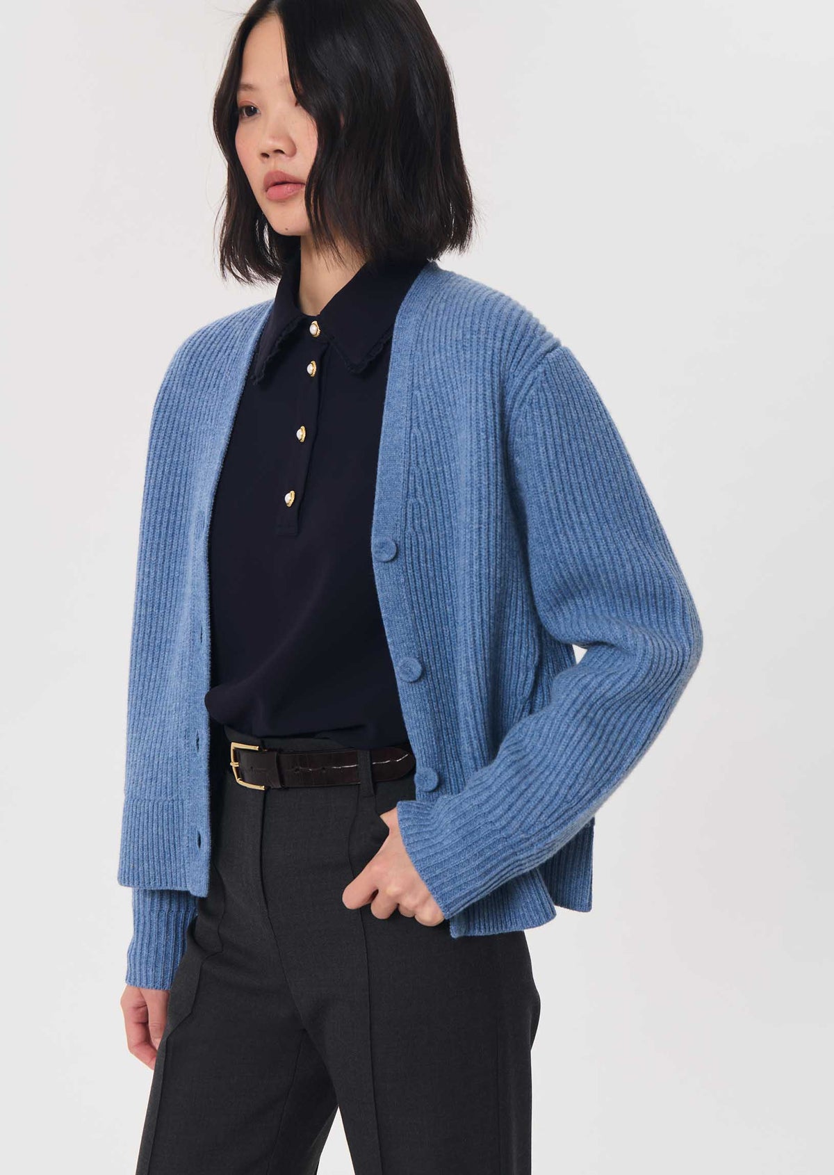 Tessy top in navy by Tara Jarmon