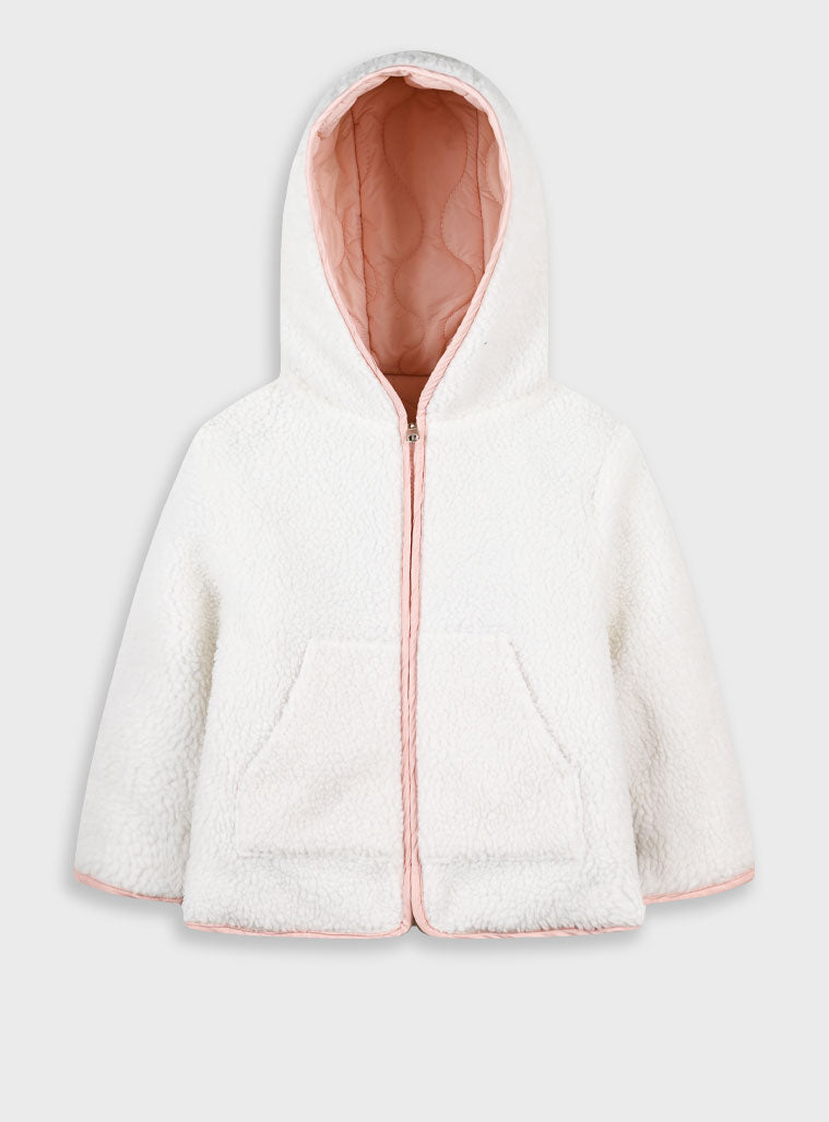 Children's Pink Jacket Double Face For Girl